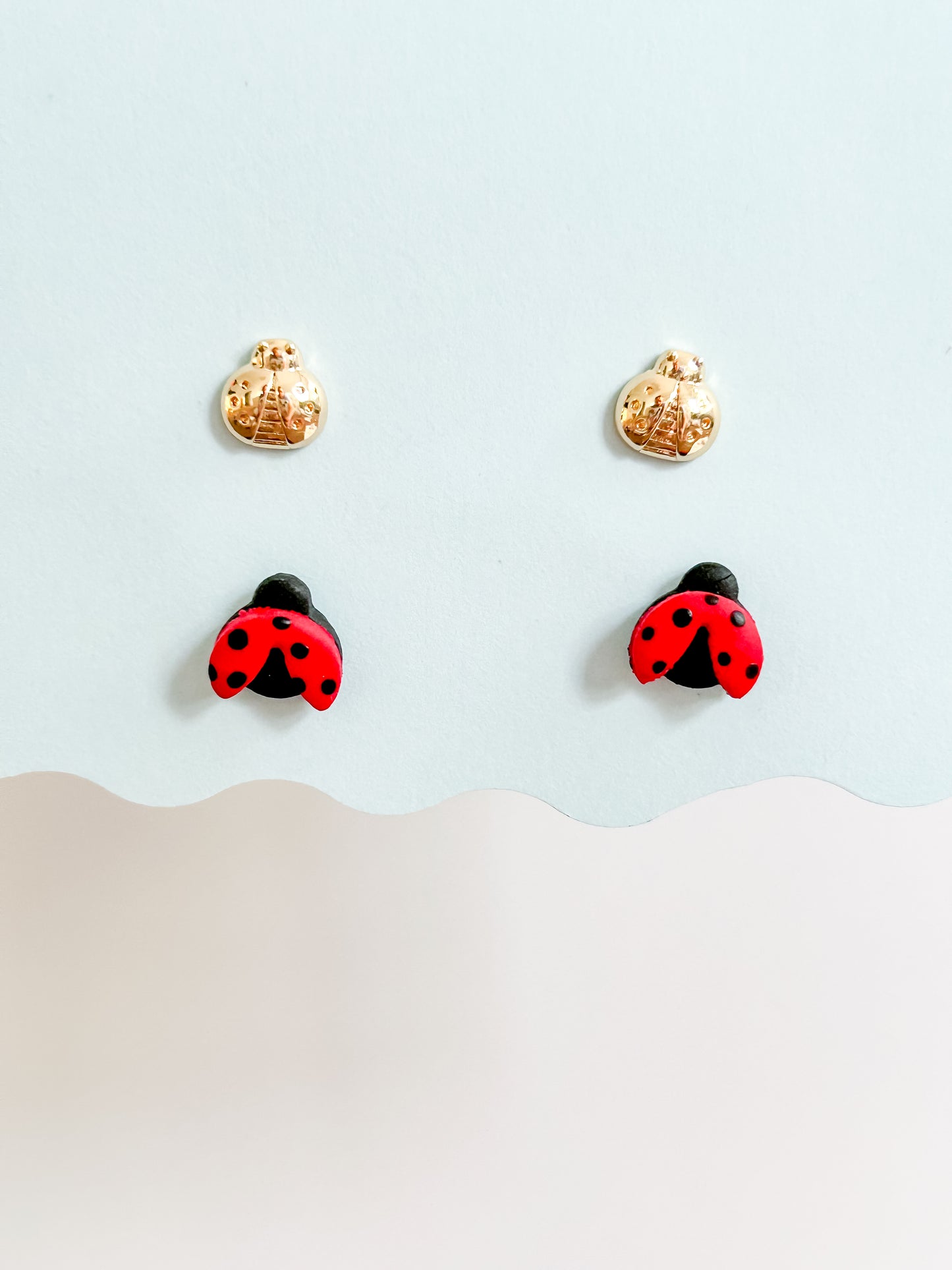 Ladybug Stud Earrings